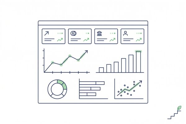 Dashboard mit KPI-Charts für professionelles Analytics Reporting