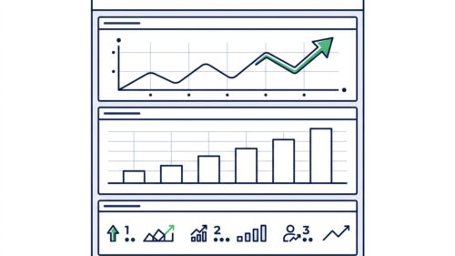 KPI-Dashboard vergleicht Ranking-Verlauf und Lead-Entwicklung im SEO Reporting